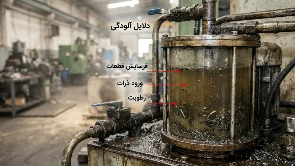دلایل آلودگی سیستم هیدرولیک صنعتی